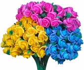 Mexican Paper Rosebuds Mini Bouquet - Set of 6 Bouquets