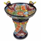 Mini Talavera Birdbath - 16