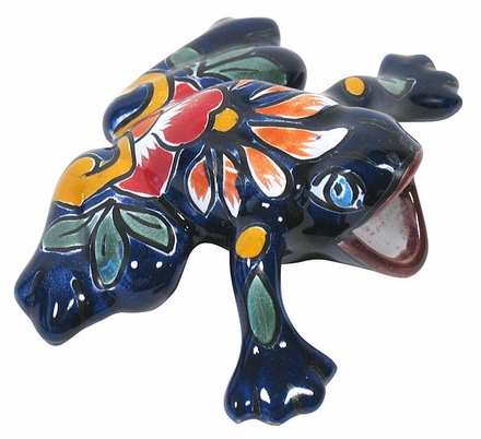 Mini Talavera Croaking Frogs - Set of 2