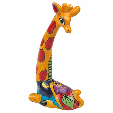 Mini Talavera Giraffe Statue