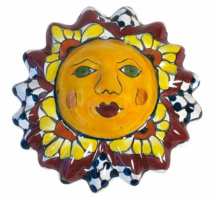 Mini Talavera Sun Faces - Set of 3