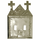 Mission Switchplate - Natural Punched Tin