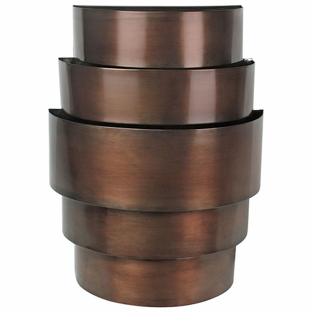 Modern Style Barrel Aged Tin Wall Sconce