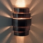 Modern Style Barrel Aged Tin Wall Sconce