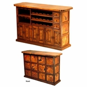 Montana Bar with Copper Top & Copper Panels