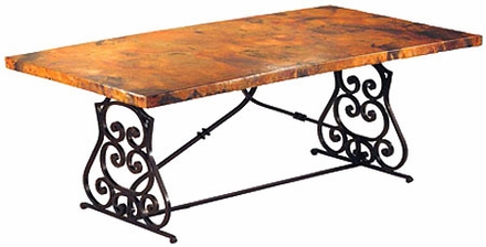 Monte Cristo Dining Table with Copper Top