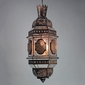 Moroccan Aged Tin and Glass Hanging Light Fixture - Extra Large
