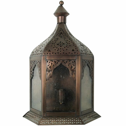 Moroccan Style Wall Sconce with Bubble Glass