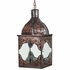 Morrocan Aged Tin and Glass Hanging Lantern