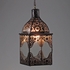 Morrocan Aged Tin and Glass Hanging Lantern