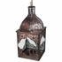 Morrocan Aged Tin and Glass Hanging Lantern