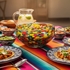 Multi-Color Confetti Mexican Glass Bowl - 8