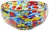 Multi-Color Confetti Mexican Glass Bowl - 8