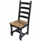 Multi-Color Mexican Colonial Painted Wood Dining Set - 9 Piece