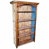 Multi-color Painted Wood Martin Bookcase