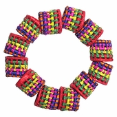 Multi Color Palm Napkin Rings - Set of 12
