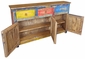 Multi-Colored Painted Wood Buffet