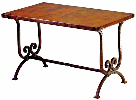 Naples Desk with Copper Top