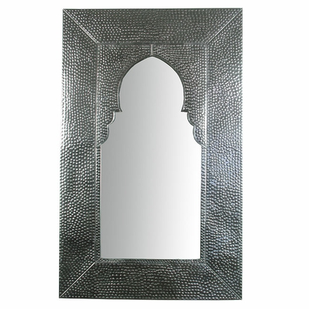 Natural Hammered Tin Window Mirror