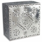 Natural Punched Tin Square Light Fixture