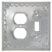 Natural Punched Tin Switch Outlet Cover - Star