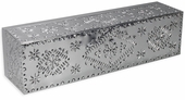 Natural Rectangular Punched Tin Vanity Light Fixture