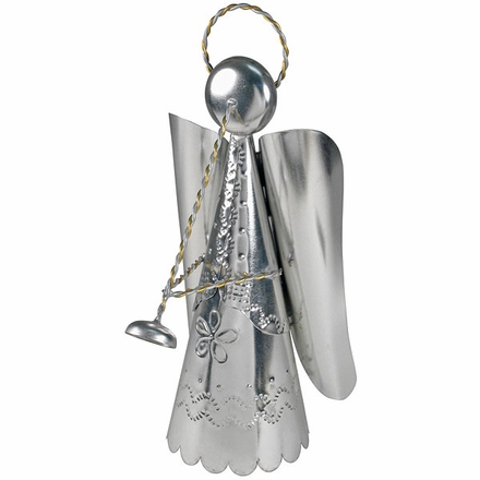 Natural Tin Angel Tree Top