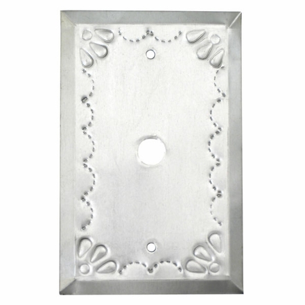 Natural Tin Cable Plate - Star Design