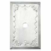 Natural Tin Cable Plate - Star Design