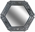 Natural Tin Chinese Hexagonal Mirror