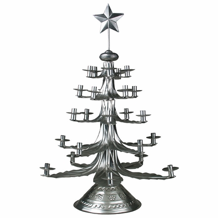 Natural Tin Christmas Candletrees