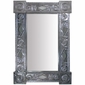 Natural Tin Rectangular Chinese Mirror