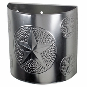 Natural Tin Texas Lone Star Sconce