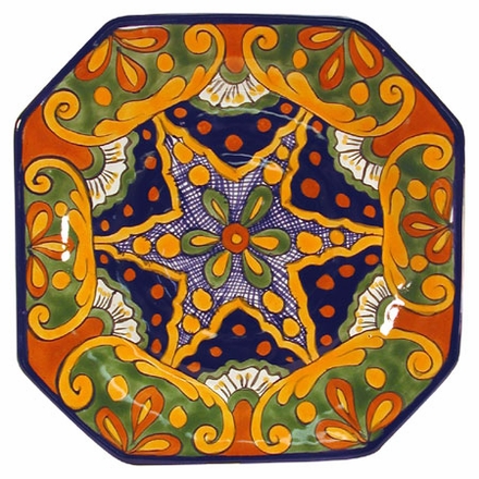 Octagonal Mexican Talavera Plate