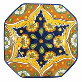 Octagonal Talavera Dinner Plate
