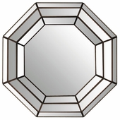 Octagonal Wall Mirror with Mirrored Frame