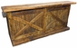 Old Fashioned Rustic Barn Door Bar - 8 Feet Long