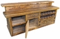 Old Fashioned Rustic Barn Door Bar - 8 Feet Long