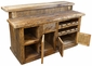 Old Fashioned Western Rustic Wood Bar