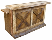 Old Fashioned Western Rustic Wood Bar