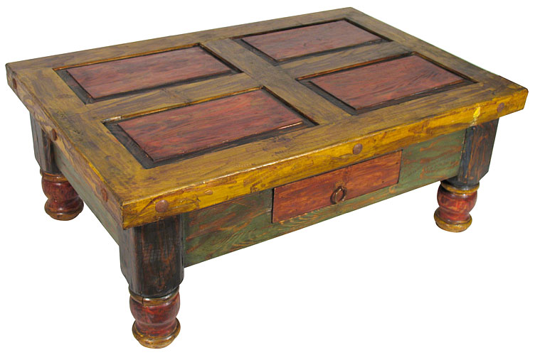 Old Mexico Painted Coffee Table