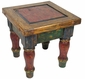 Old Mexico Painted Wood End Table - Minimum Order 2