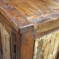 Old Rustic Wood Pantry Cabinet with 2 Doors and 2 Drawers