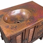 Old Wood and Copper Bath Vanity - With or Without Sink