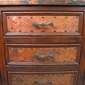 Old Wood and Copper Double Sink Cabinet