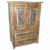 Old Wood Armoire - 2 Doors and 2 Drawers