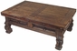 Old Wood Iron Banded Ox Yoke Coffee Table - 4 Drawers