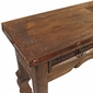 Old Wood Iron Banded Ox Yoke Sofa Table