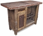 Old Wood Ox Yoke Bar with Iron Accents