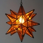 Orange Glass Star Light